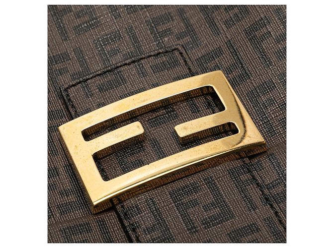 Borsa a tracolla Fendi Zucchino Spalmati marrone - vista 7