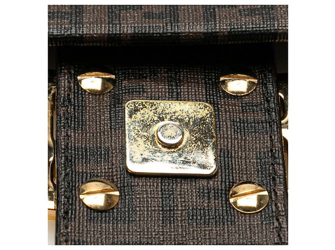 Borsa a tracolla Fendi Zucchino Spalmati marrone - vista 9