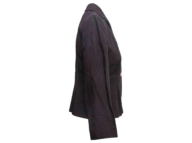 Valentino Garavani Vintage schwarzer Valentino Blazer mit Knöpfen Größe IT 44 - Ansicht 2