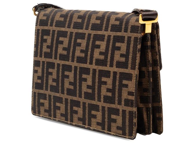 Fendi Zucca Canvas Schultertasche braun - Ansicht 2