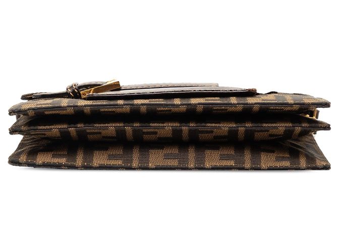 Fendi Zucca Canvas Schultertasche braun - Ansicht 3