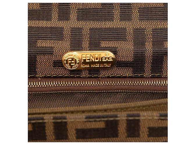 Fendi Zucca Canvas Schultertasche braun - Ansicht 5