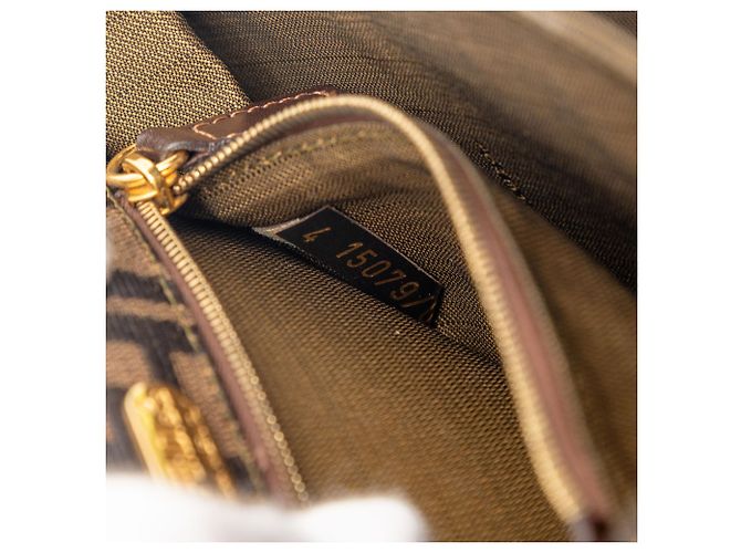 Fendi Zucca Canvas Schultertasche braun - Ansicht 6