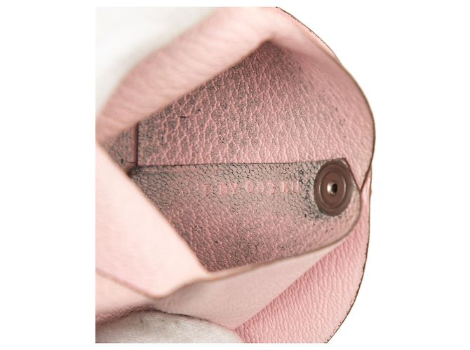 Portamonete Bastia Hermès in pelle Chevre Mysore rosa - vista 6