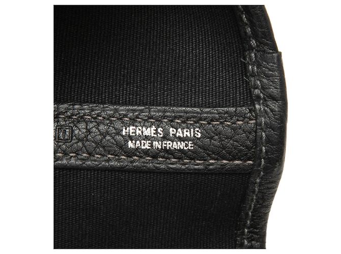 Borsa Tote Garden Party 36 in Toile e Negonda Nera Hermès Nero - vista 5