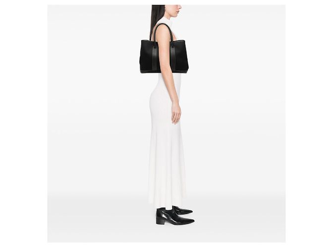 Borsa Tote Garden Party 36 in Toile e Negonda Nera Hermès Nero - vista 7