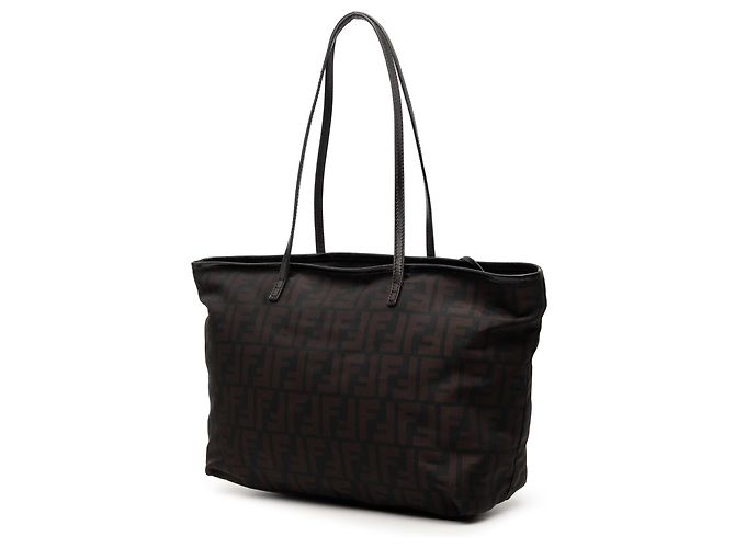 Fendi Small Zucca Nylon Roll Tote schwarz - Ansicht 2