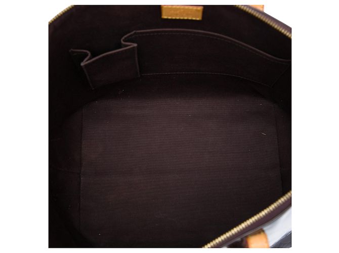 Borsa Tote Louis Vuitton Monogram Vernis Bellevue GM Viola Porpora - vista 4