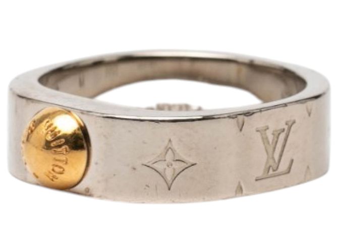 Louis Vuitton Nanogram Ring aus silberfarbenem Messing - Ansicht 2