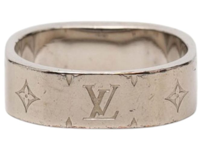 Louis Vuitton Nanogram Ring aus silberfarbenem Messing - Ansicht 3