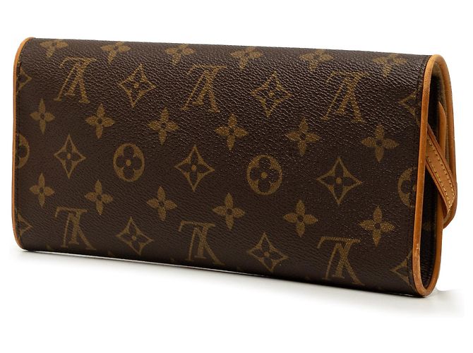 Borsa a tracolla Louis Vuitton Monogram Pochette Twin GM marrone - vista 2