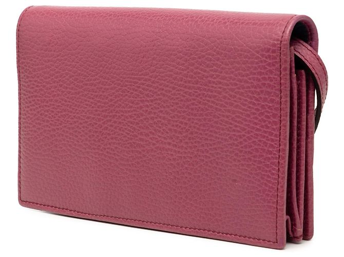 Borsa a tracolla Gucci Dollar in pelle di vitello rosa con tracolla - vista 2