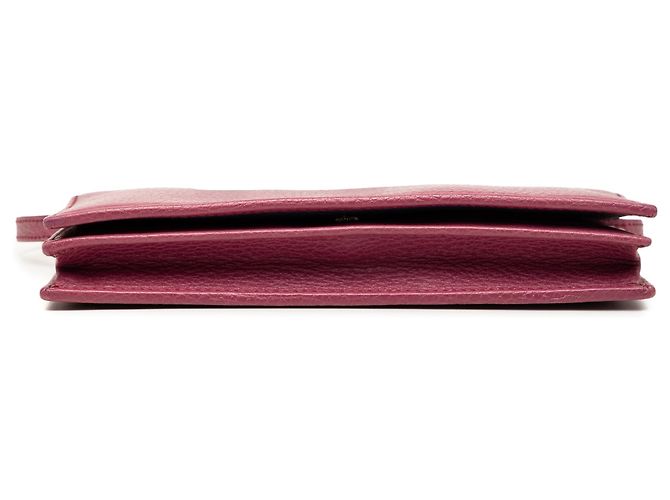 Borsa a tracolla Gucci Dollar in pelle di vitello rosa con tracolla - vista 3