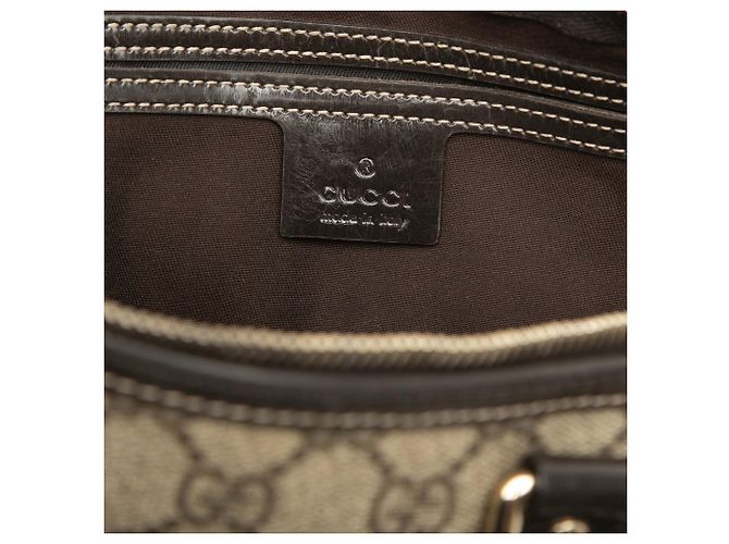 Borsa Boston Gucci Joy Medium GG Supreme Beige - vista 5