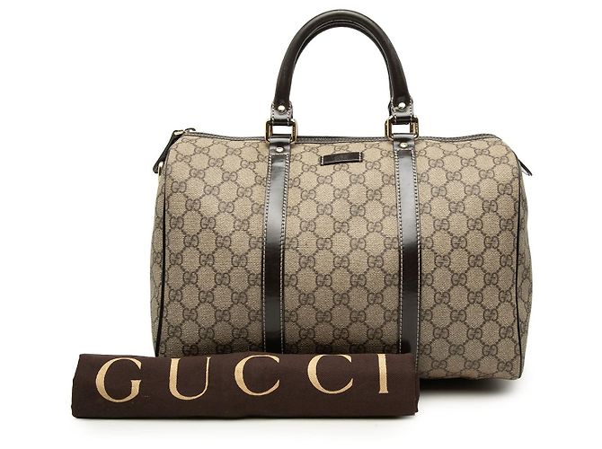 Borsa Boston Gucci Joy Medium GG Supreme Beige - vista 8
