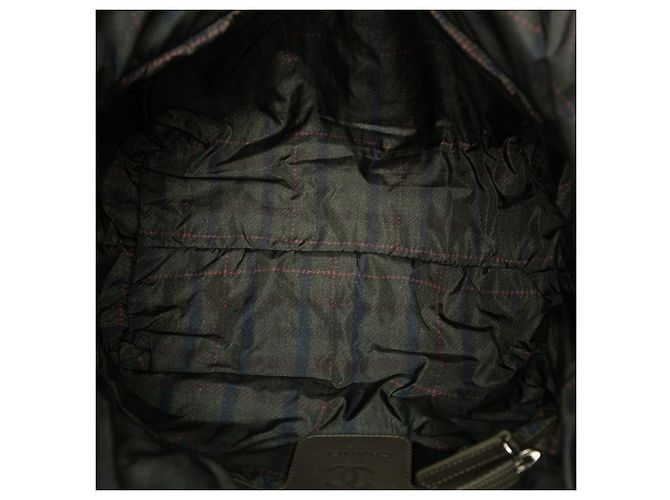 Borsa Tote Chanel Small Quilted Nylon Coco Cocoon Marrone - vista 4