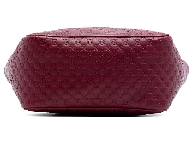 Borsa Satchel Gucci Bree Small Guccissima Rossa Rosso - vista 3