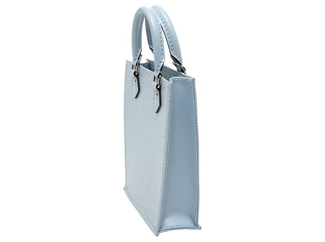 Blue Louis Vuitton Epi Petit Sac Plat Satchel - view 2