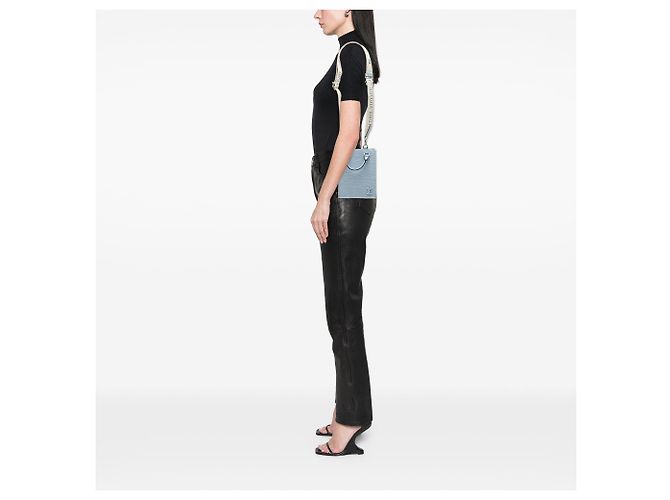 Blue Louis Vuitton Epi Petit Sac Plat Satchel - view 6