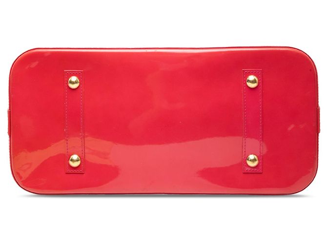 Borsa Louis Vuitton Monogram Vernis Alma GM rossa Rosso - vista 3