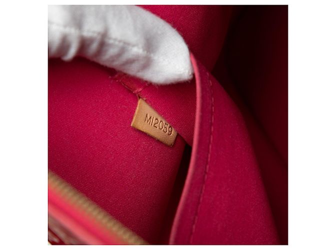 Borsa Louis Vuitton Monogram Vernis Alma GM rossa Rosso - vista 6
