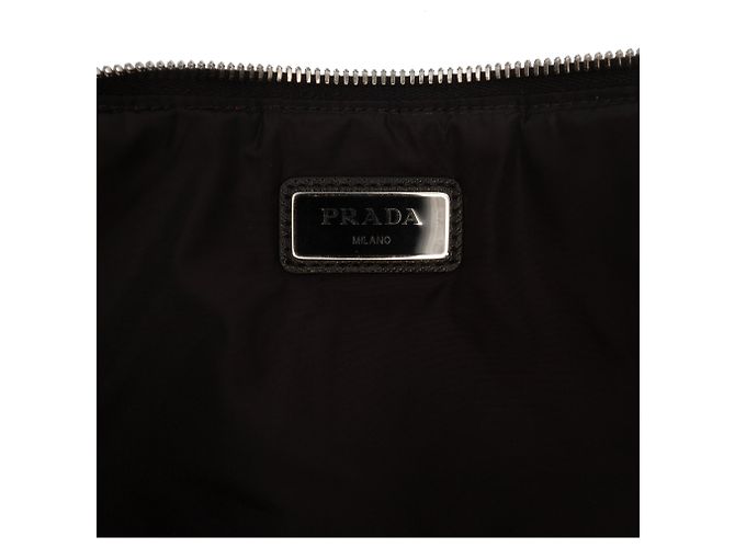 Clutch matelassé con zip Prada Tessuto Rosa - vista 5