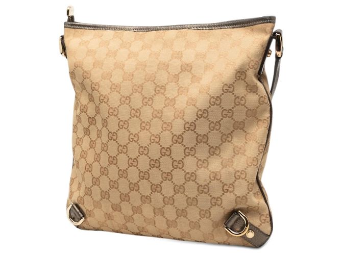 Borsa a tracolla Gucci GG Canvas Abbey D Ring Beige - vista 2
