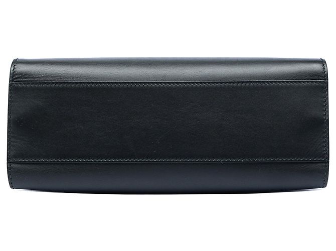 Bamboo Borsa Satchel Gucci Nymphaea Small in pelle di vitello nera con bambù e Web Nero - vista 3