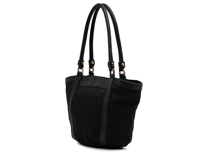 Borsa Gucci GG Canvas Abbey D Ring Nera Nero - vista 2