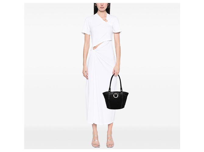 Borsa Gucci GG Canvas Abbey D Ring Nera Nero - vista 6