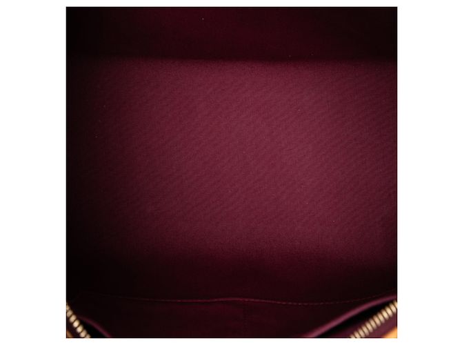 Borsa Satchel Brea MM Louis Vuitton Monogram Vernis Rossa Rosso - vista 4