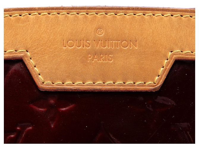Borsa Satchel Brea MM Louis Vuitton Monogram Vernis Rossa Rosso - vista 5