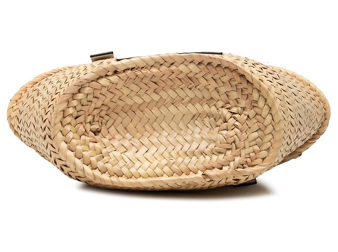 Borsa Tote Anagram Small in Raphia Bianca LOEWE Bianco - vista 3