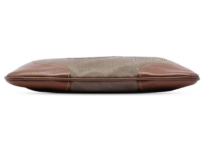 Borsa a tracolla Prada in tela Canapa logo beige - vista 3