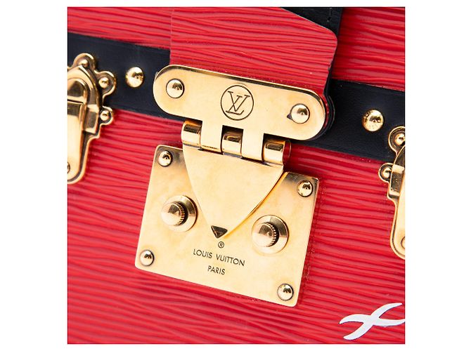 Black Louis Vuitton Epi Petit Malle Crossbody Bag - view 5