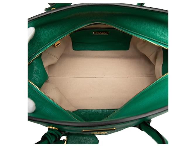 Prada Vitello Daino Tote Grün - Ansicht 4