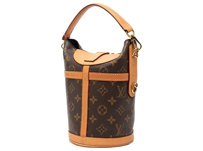 Bucket Saco Balde Duffle Louis Vuitton Monogram Castanho Marrom - vista 2