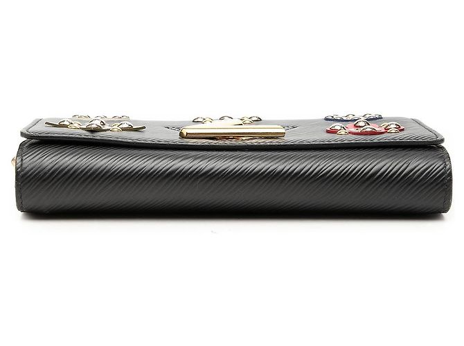 Borsa a tracolla Louis Vuitton Epi Mechanical Flowers Twist Chain Wallet nera Nero - vista 3