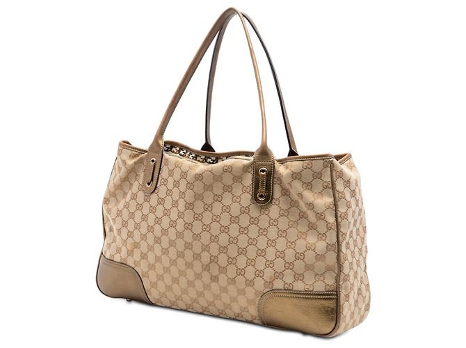 Borsa Tote Gucci GG Canvas Princy beige - vista 2