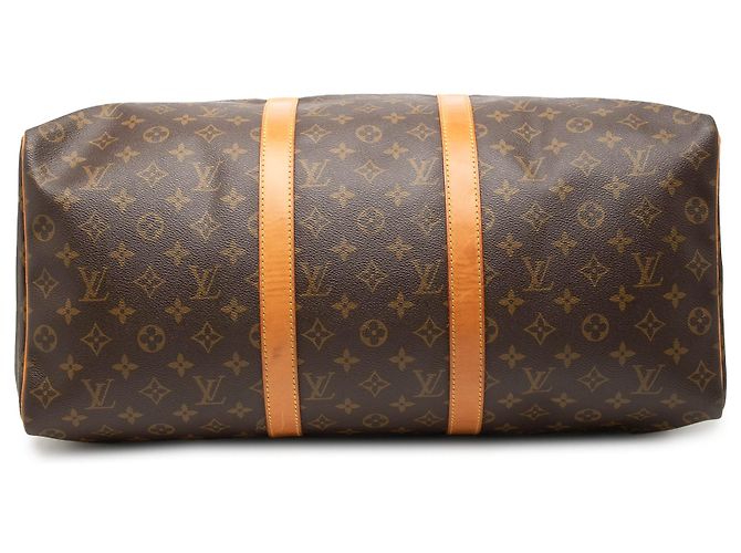 Borsa da viaggio Louis Vuitton Monogram Keepall 50 Marrone - vista 3