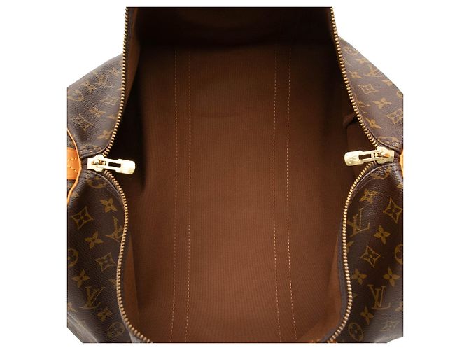 Borsa da viaggio Louis Vuitton Monogram Keepall 50 Marrone - vista 4