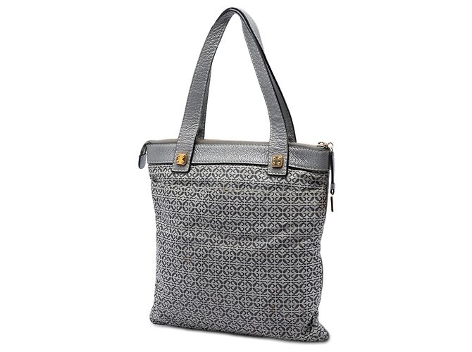 Tote in tela Anagram grigio LOEWE - vista 2