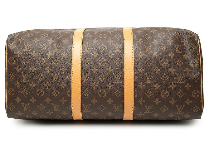 Borsa da viaggio Louis Vuitton Monogram Keepall 50 Marrone - vista 3