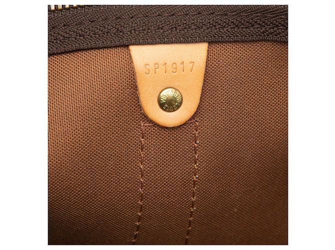 Borsa da viaggio Louis Vuitton Monogram Keepall 50 Marrone - vista 5