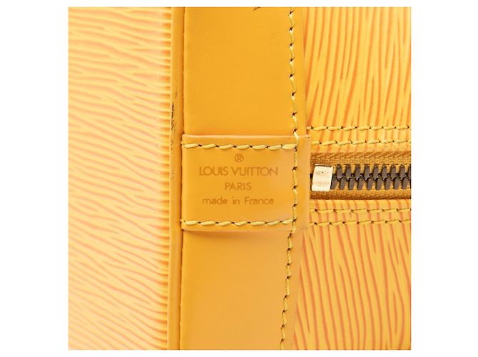 Borsa Louis Vuitton Epi Alma PM Gialla Giallo - vista 5
