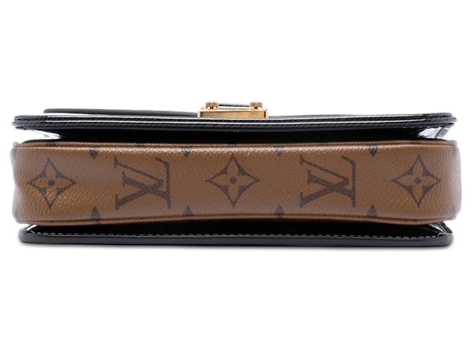 Borsa Mini Pochette Metis Louis Vuitton in pelle Epi lucida nera e Monogram Reverse Nero - vista 3