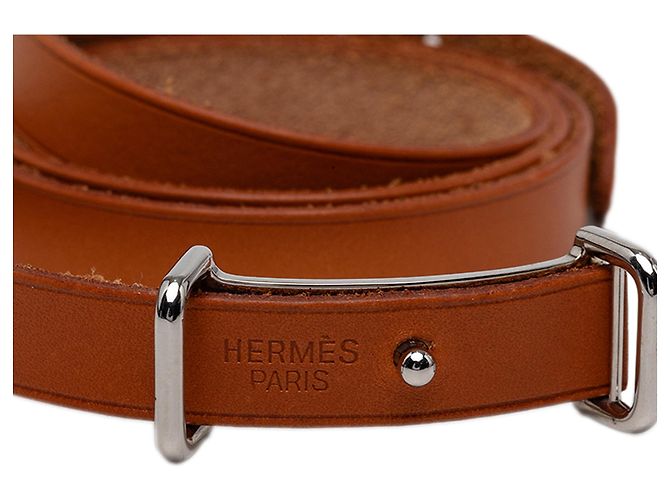 Bracciale Wrap Triple Tour Hermès Swift Api II Marrone - vista 6