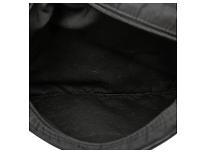 Borsa a tracolla Prada Tessuto nera con zip Nero - vista 4