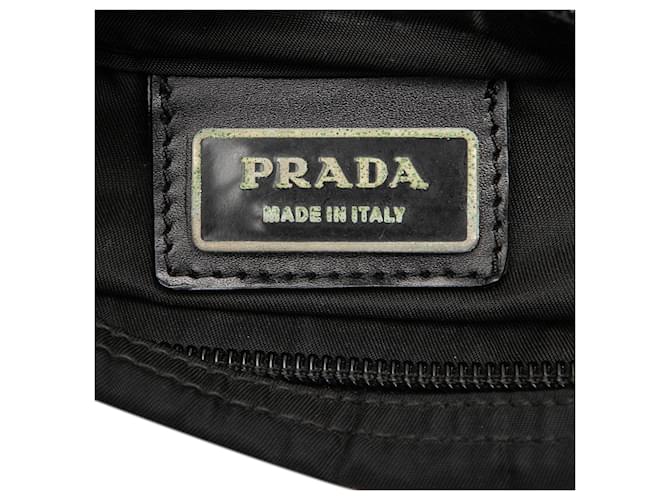 Borsa a tracolla Prada Tessuto nera con zip Nero - vista 5