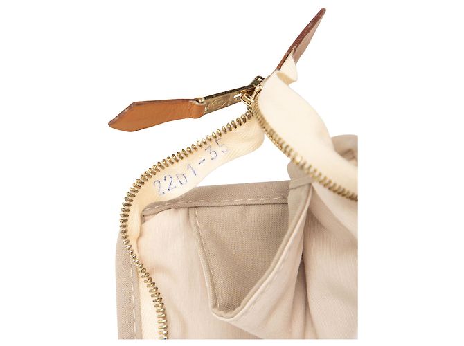 Clutch Hermès Bicolor Canvas Tapis de Selle Marrone - vista 6